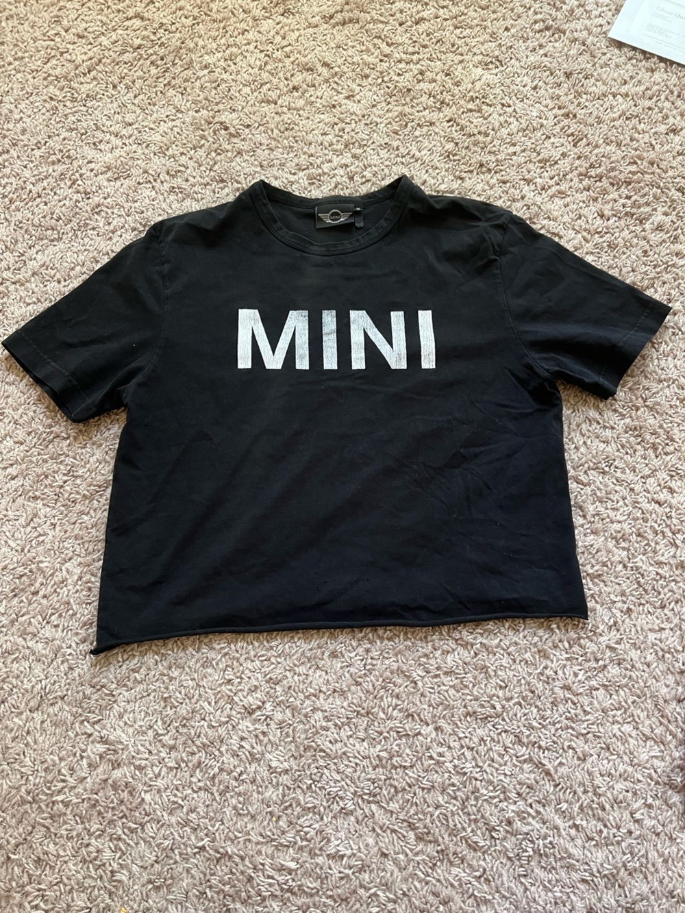 Mini cooper cropped tshirt
